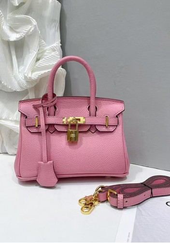 Tiger Lyly Brigitte Mini Leather Bag Cherry Pink