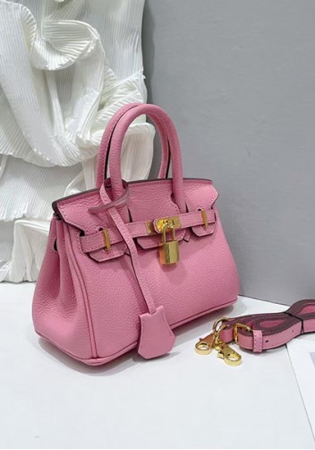 Tiger Lyly Brigitte Mini Leather Bag Cherry Pink