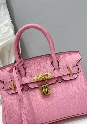 Tiger Lyly Brigitte Mini Leather Bag Cherry Pink