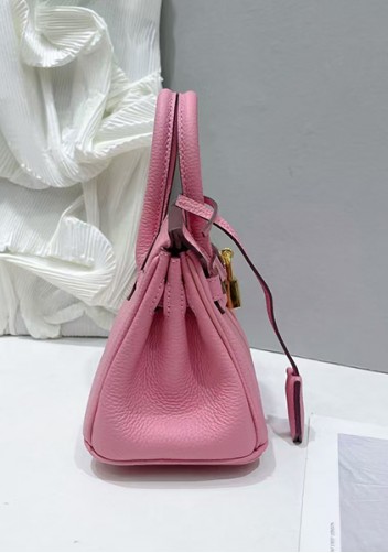 Tiger Lyly Brigitte Mini Leather Bag Cherry Pink