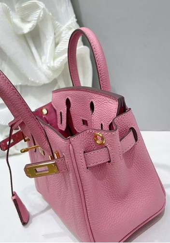 Tiger Lyly Brigitte Mini Leather Bag Cherry Pink