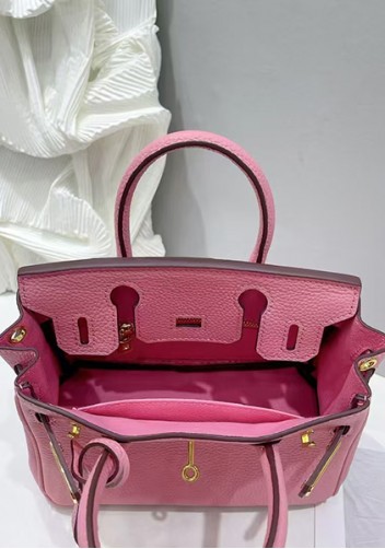 Tiger Lyly Brigitte Mini Leather Bag Cherry Pink