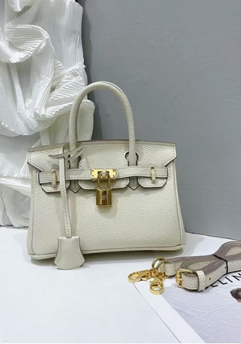 Tiger Lyly Brigitte Mini Leather Bag Cream