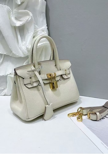 Tiger Lyly Brigitte Mini Leather Bag Cream
