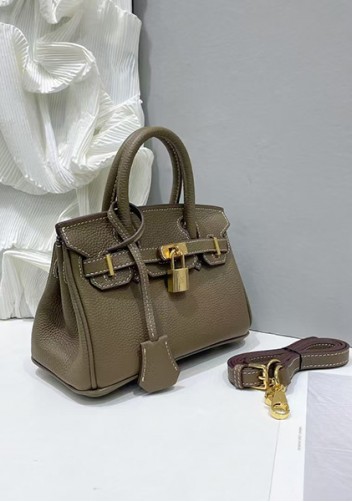Tiger Lyly Brigitte Mini Leather Bag Grey