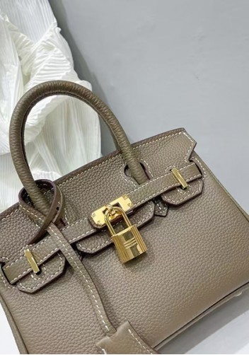 Tiger Lyly Brigitte Mini Leather Bag Grey
