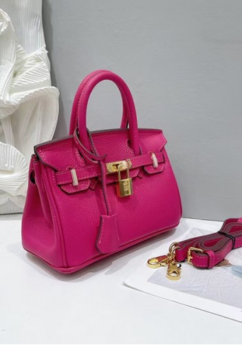 Tiger Lyly Brigitte Mini Leather Bag Hot Pink