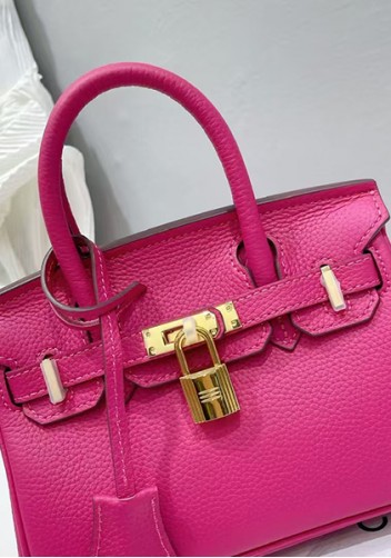 Tiger Lyly Brigitte Mini Leather Bag Hot Pink