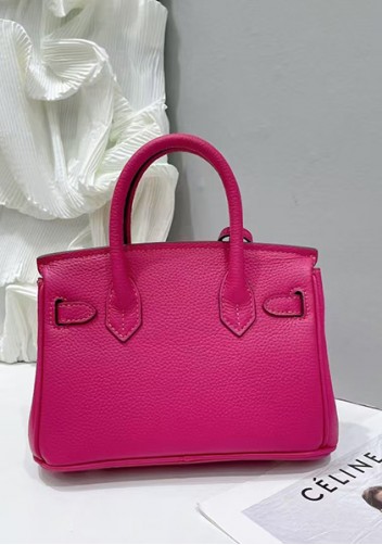 Tiger Lyly Brigitte Mini Leather Bag Hot Pink