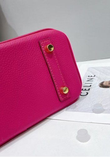 Tiger Lyly Brigitte Mini Leather Bag Hot Pink