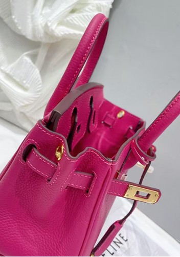Tiger Lyly Brigitte Mini Leather Bag Hot Pink