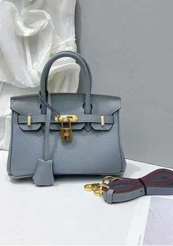 Tiger Lyly Brigitte Mini Leather Bag Light Blue