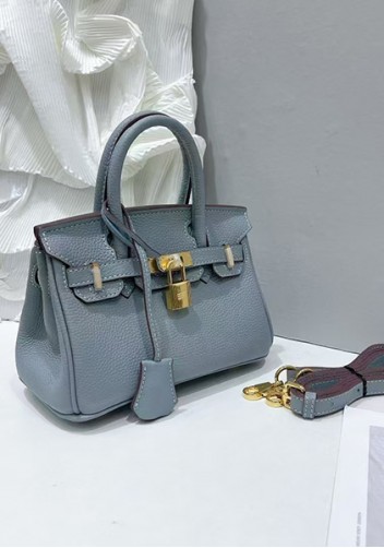 Tiger Lyly Brigitte Mini Leather Bag Light Blue