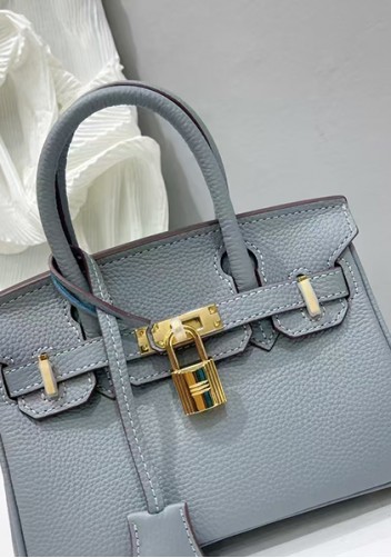 Tiger Lyly Brigitte Mini Leather Bag Light Blue