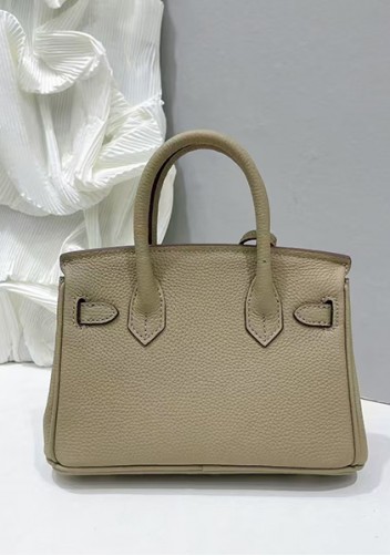 Tiger Lyly Brigitte Mini Leather Bag Light Grey