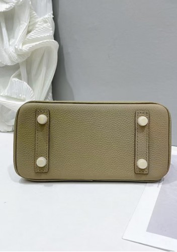 Tiger Lyly Brigitte Mini Leather Bag Light Grey