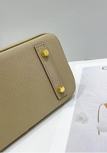 Tiger Lyly Brigitte Mini Leather Bag Light Grey