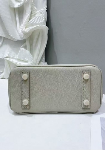 Tiger Lyly Brigitte Mini Leather Bag Light Grey Pink