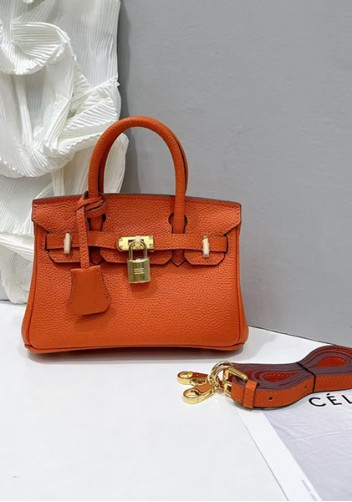 Tiger Lyly Brigitte Mini Leather Bag Orange