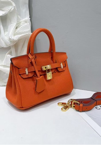 Tiger Lyly Brigitte Mini Leather Bag Orange