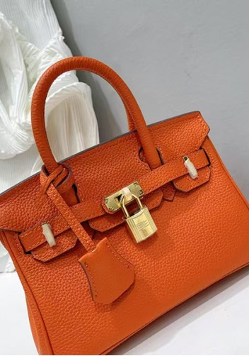 Tiger Lyly Brigitte Mini Leather Bag Orange
