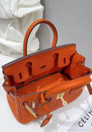 Tiger Lyly Brigitte Mini Leather Bag Orange