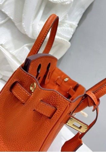Tiger Lyly Brigitte Mini Leather Bag Orange