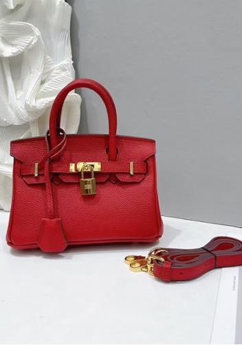 Tiger Lyly Brigitte Mini Leather Bag Red