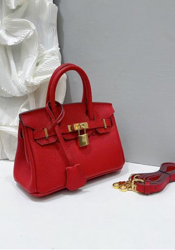 Tiger Lyly Brigitte Mini Leather Bag Red