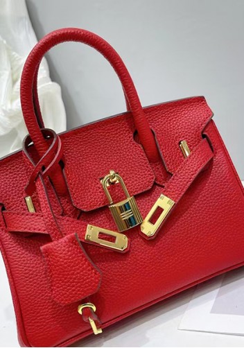 Tiger Lyly Brigitte Mini Leather Bag Red