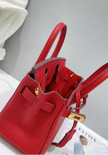 Tiger Lyly Brigitte Mini Leather Bag Red