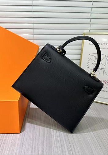 Tiger Lyly Garbo Palm Print Leather Bag 22CM Black