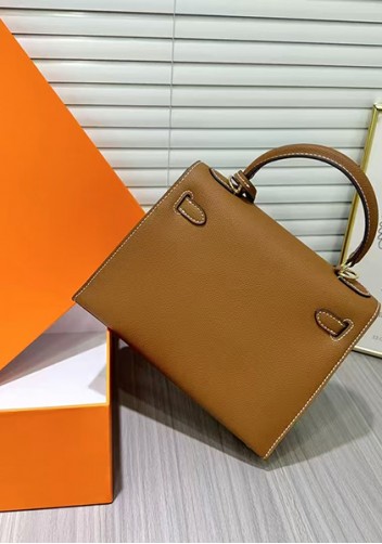 Tiger Lyly Garbo Palm Print Leather Bag 22CM Camel