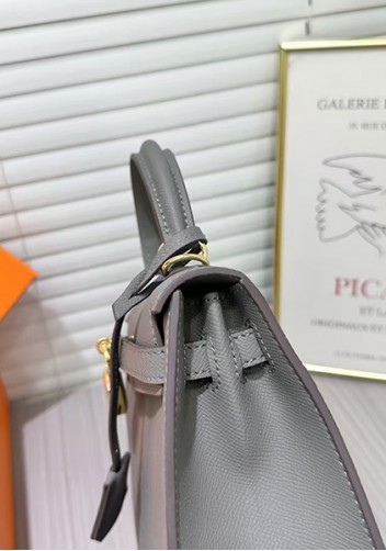 Tiger Lyly Garbo Palm Print Leather Bag 22CM Grey