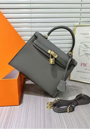 Tiger Lyly Garbo Palm Print Leather Bag 22CM Grey