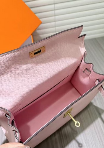 Tiger Lyly Garbo Palm Print Leather Bag 22CM Pink