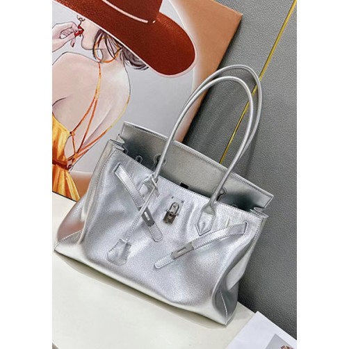 Tiger Lyly Brigitte Medium Smooth Leather Silver