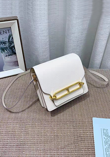 Tiger LyLy Zoe Leather Shoulder Bag White