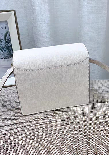 Tiger LyLy Zoe Leather Shoulder Bag White