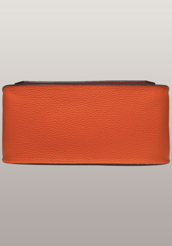 Tiger Lyly Ava Calf Leather Shoulder Bag Orange