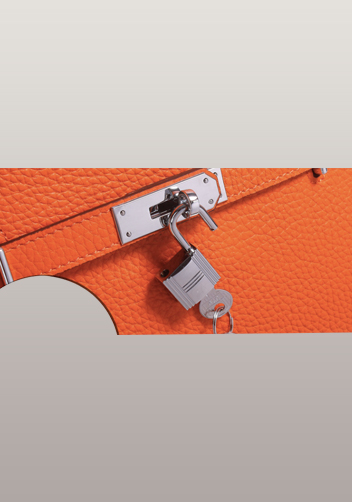 Tiger Lyly Ava Calf Leather Shoulder Bag Orange