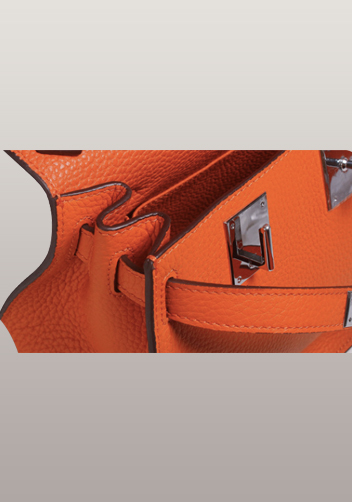 Tiger Lyly Ava Calf Leather Shoulder Bag Orange