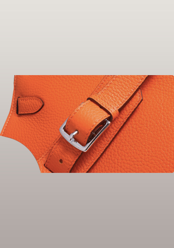 Tiger Lyly Ava Calf Leather Shoulder Bag Orange