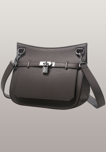 Tiger Lyly Ava Calf Leather Shoulder Bag Grey