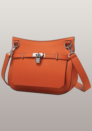 Tiger Lyly Ava Calf Leather Shoulder Bag Orange