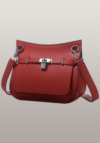 Tiger Lyly Ava Calf Leather Shoulder Bag Red