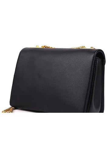 THE AMY STUDDED LEATHER BAG BLACK