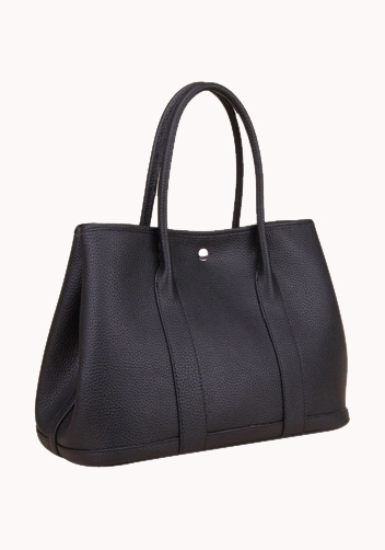 Tiger Lyly Carla Large Tote In Leather Black