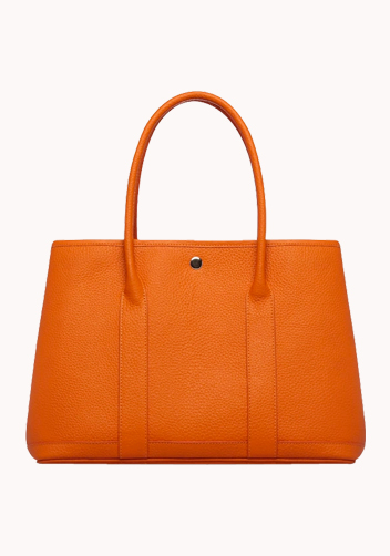 Tiger Lyly Carla Large Tote In Leather Orange