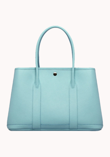 Tiger Lyly Carla Large Tote In Leather Light Blue